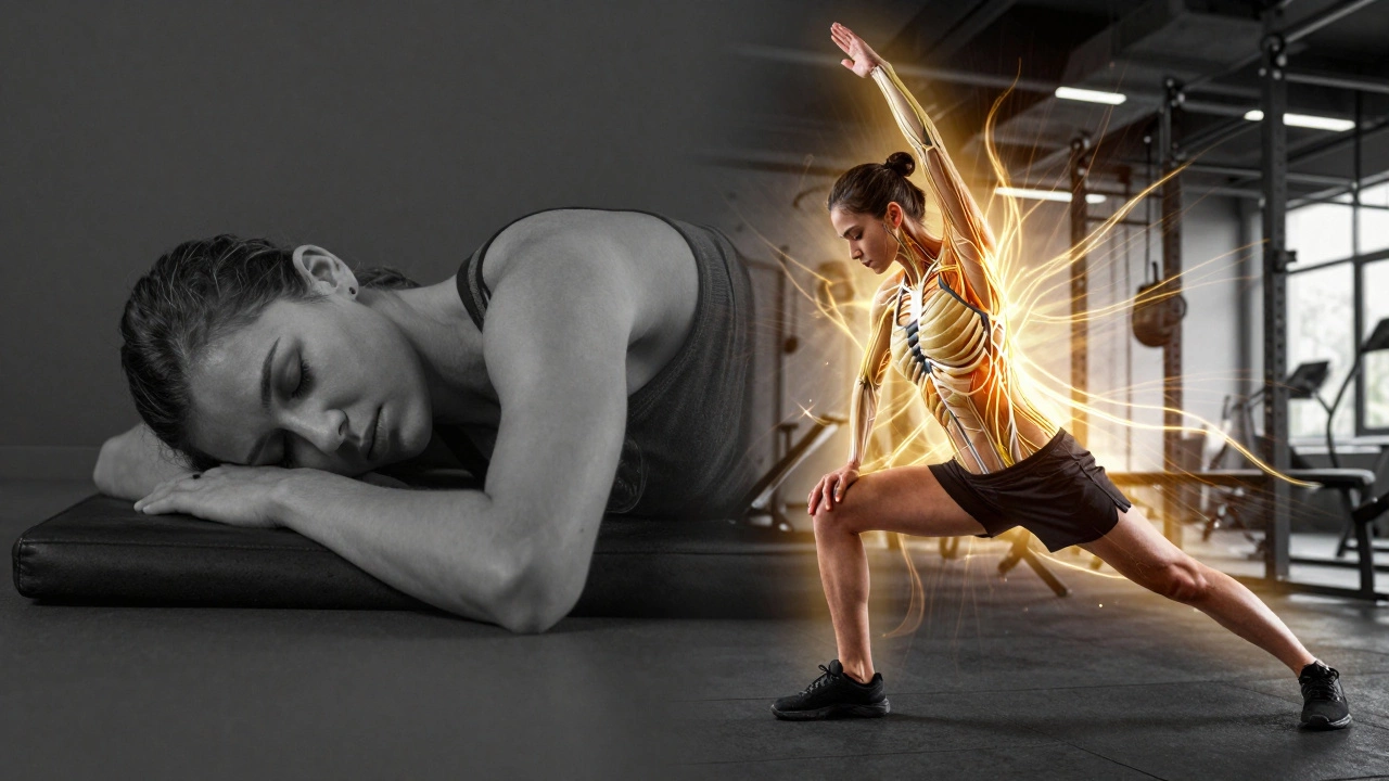 Концепция пробуждения энергии: переход от короткого сна к активной разминке в зале